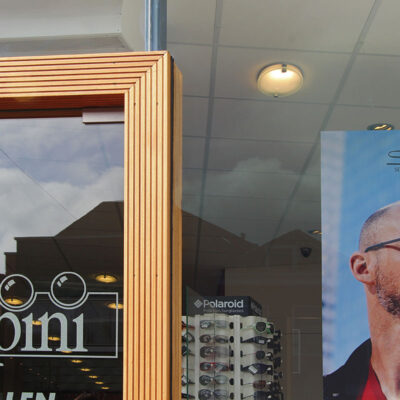 RaumGlas, Basisglas, Optiview, Schaufenster Optiker