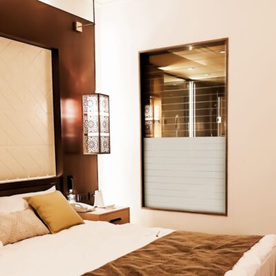 RaumGlas, Systemglas, vetroSwitch, Hotelzimmer