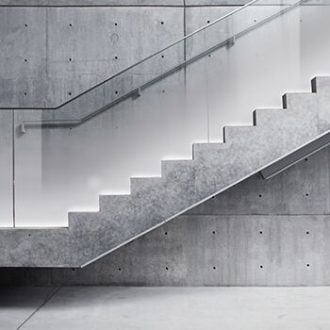 Geländer, Progressives Glas Madras® Nuvola