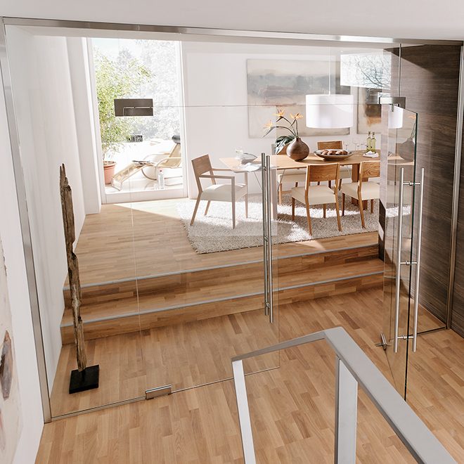 Ganzglasanlage, Esszimmer