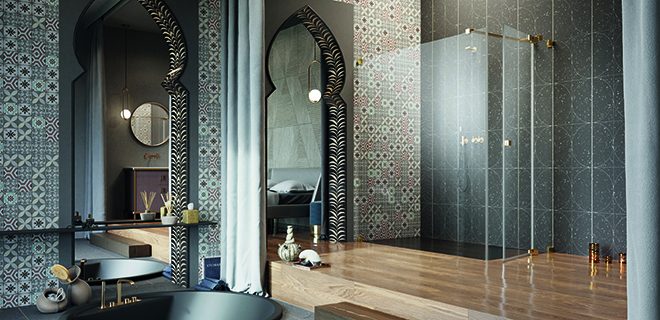 Glas im Bad, Glasdusche