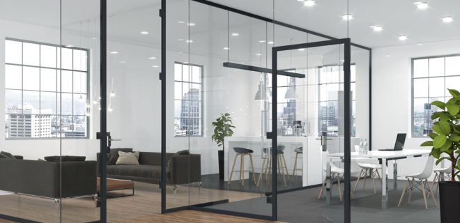 Glastrennwände Office